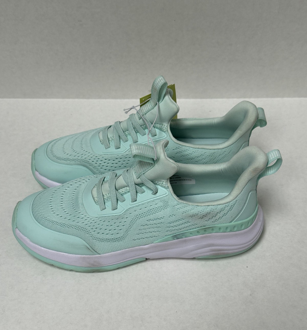 All In Motion Kids' Girls Sutton Slip On Performance Sneakers Mint Green Size 6